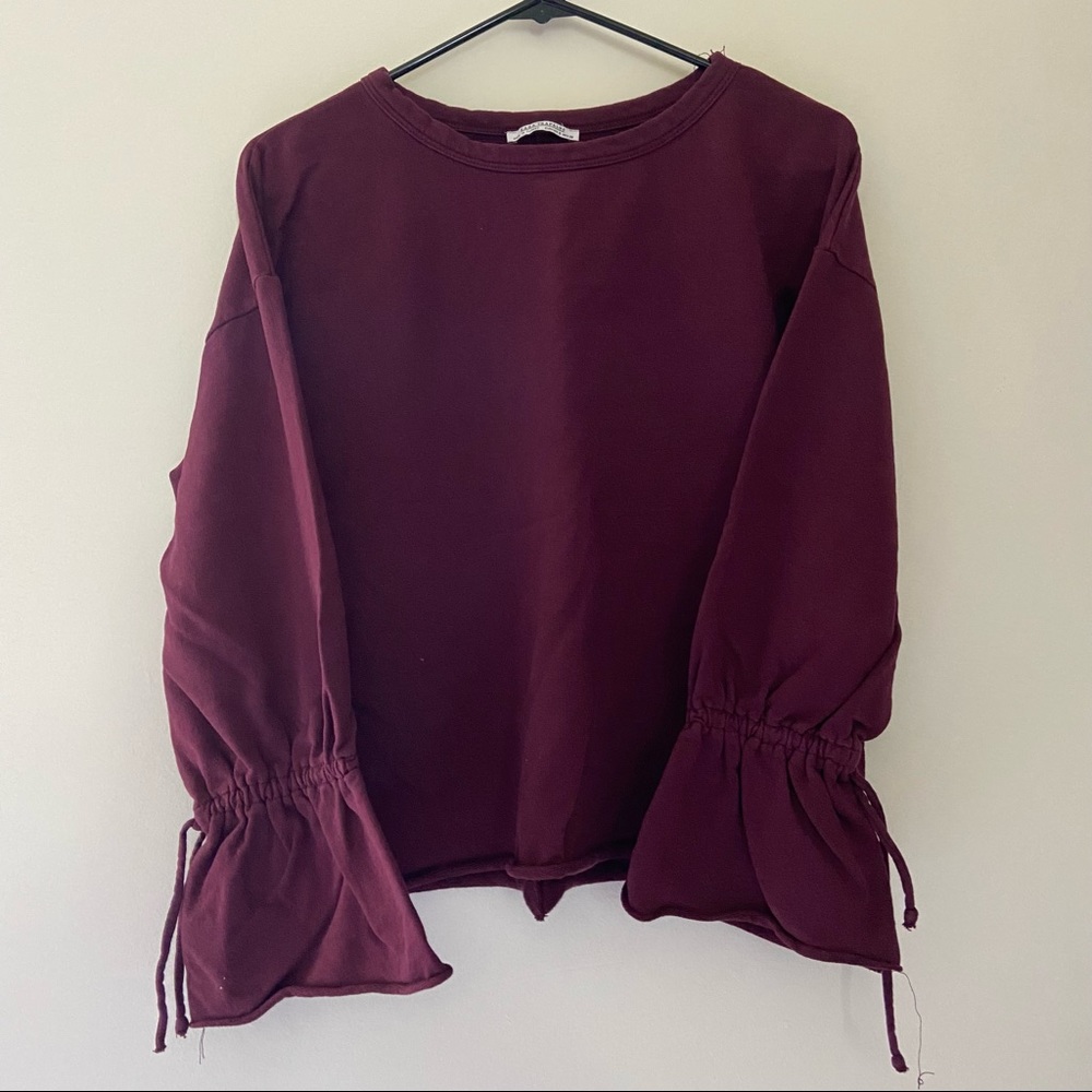 Zara burgundy shirt